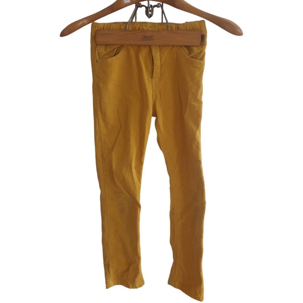 Sergent major- yellow corduroy pants-8 yrs